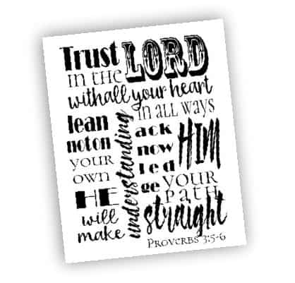 Bible Verse Art Printable