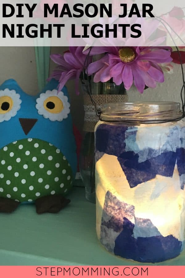 DIY Mason Jar Night Lights | DIY Night Lights | Mason Jar Crafts