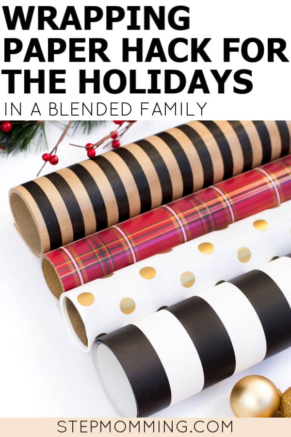Wrapping Paper Hack for My Blended Family Christmas